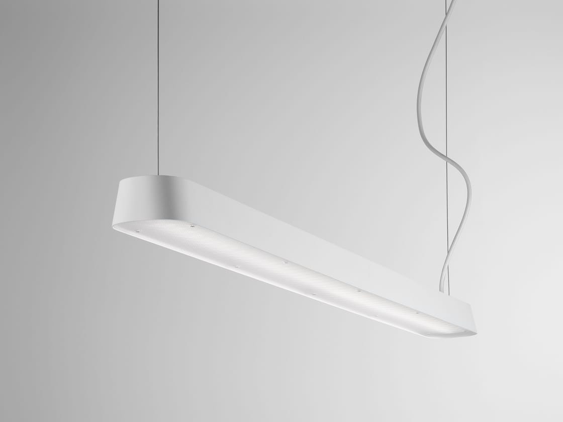 Luminaire suspendu, acier, revêtement en poudre blanc