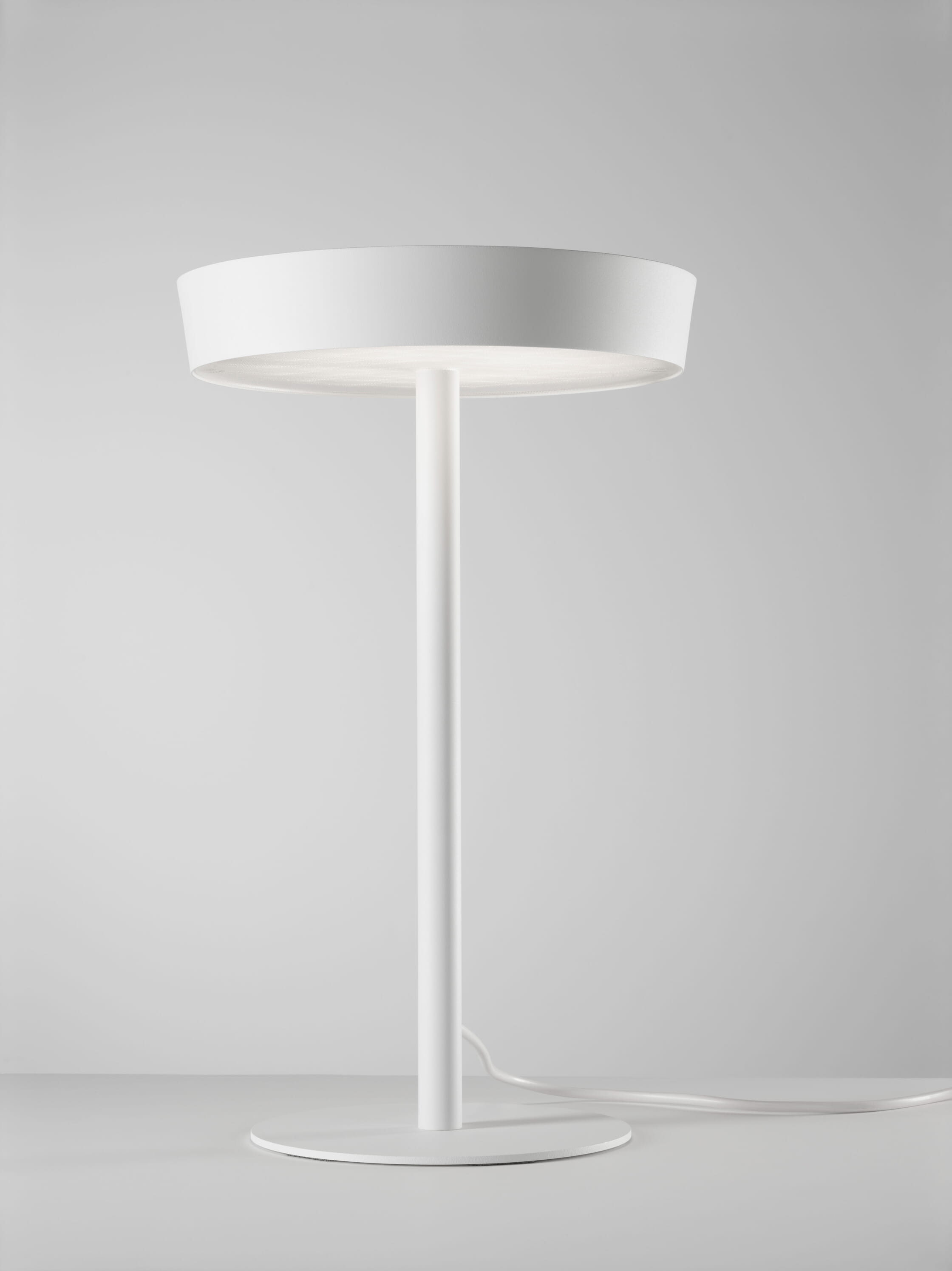table top luminaire, white powder-coated