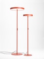 CIRCULAR F 600 H 1915 et F Ø 400 H 1620 Lampadaires, rouge