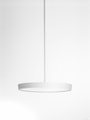 Lampe à suspension avec tube de plafond, acier, revêtement en poudre blanc