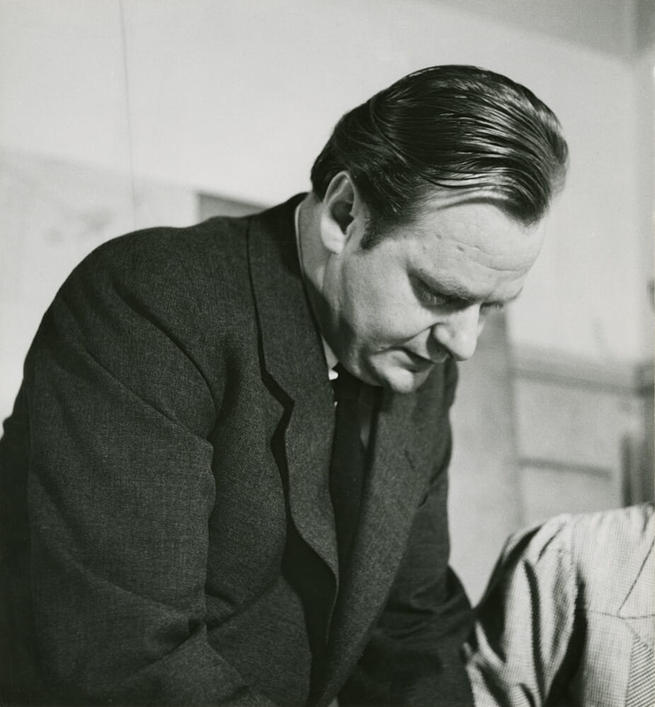 Credit: Porträt Willy Guhl 1951, Züricher Hochschule der Künste, ZHdK/Archiv. BC-1951-E01-022